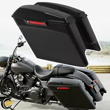 5" Stretched Extended Hard Saddle bags For Harley Road King Street Glide 2014-24 (For: More than one vehicle)