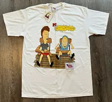 NOS Vintage Beavis and Butthead MTV Cartoon T Shirt Mike Judge Touch Tone Sz XL