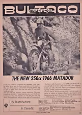 1966 Bultaco 250cc Matador Print Ad 8"x11" Woods Bike