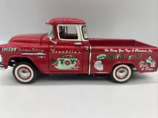 1/24 Franklin Mint 1955 Chevy X-MAS TRUCK FabulousToys jm #B11XR12 NO BOX READ !