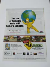 2003 Video Game Print Ad - THE SIMPSONS: HIT & RUN - GAMECUBE, XBOX, PS PS2 PC