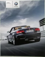 2008 BMW M3 Convertible Prestige Sales Brochure