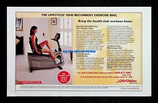 LifeCycle 5500 Exercise Bike 1998 Life Fitness Print Magazine Ad Poster ADVERT