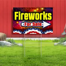 Fireworks For Sale Arrow Indoor Outdoor Yard Sign