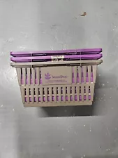 3X Stop & Shop Grocery Store Purple GREY GRAY Shopping Basket Supermarket EUC