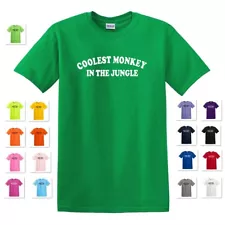 NEW COOLEST MONKEY IN THE JUNGLE GIFT TEE T-SHIRT