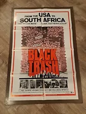 BLACK TRASH ORIGINAL MOVIE POSTER EXPLOITATION 27x41