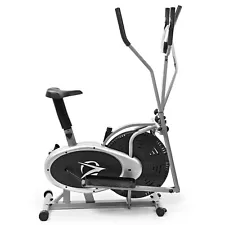 Elliptical Machine Cross Trainer 2 in 1 Exercise Bike Cardio Fitness Home Gym