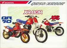 Honda QR50 XR80R (1980's) Factory Issue Dealers Sales Brochure QR 50 XR 80 FB48