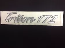 Sea Hunt Boats Silver Triton 172 CC Domed Designator Decal (Single)