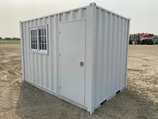 NEW 12ft Shipping Storage Container Office with Window+Side Door Free Shipping