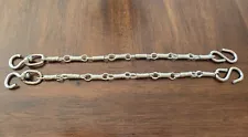 handcrafted, twisted wire rein chains