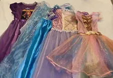 Little Girl Assorted Dress Up Princess Dresses Lot of 7