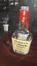 SALE! Maker's Mark "Travel Bong" Mini Bubbler! Liquor Bottle Bong Only $19.00