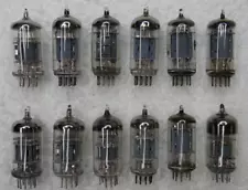 LOT OF TWELVE (12) UNMARKED GUITAR AMPLIFIER PREAMP TUBES UNTESTED NO RESERVE