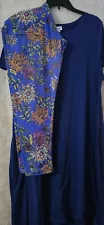 Lularoe Carly Dress 3xl--Dark Purple WITH TC2 Leggings