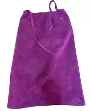 St. Croix Knits Expressly for Robertson's Size 14 Ultrasuede Midi Skirt Purple