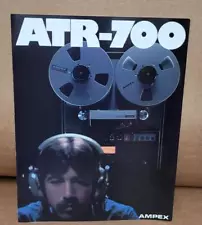 ORIGINAL NEW OLD STOCK AMPEX ATR-700 REEL TO REEL DEALER SALES BROCHURE ! pk