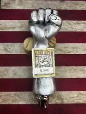 RARE Iron Fist Brewing Company Beer Tap Handle 9" Mancave Display Blonde LOOK