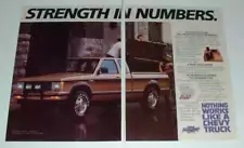 1987 Chevrolet S-10 Maxi-Cab Pickup Truck Ad - Strength