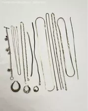 Lot of Scrap Sterling Silver Jewelry - 76g