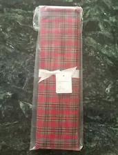 Pottery Barn Madison Plaid Table RUNNER 18 x 108 inches NEW SEALED Retails $99