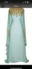 SALE Luxury Bedded Crystal Work Moroccan Dubai Kaftan Wedding Bridesmaid Dress24