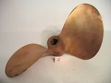 VINTAGE 2 BLADE BRONZE JOHNSON BOAT PROPELLER - OAKLAND, CALIFORNIA