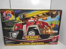 Vintage BRAND NEW 2005 Rescue Heroes Action Tracker Fire Truck Fisher-Price Toy