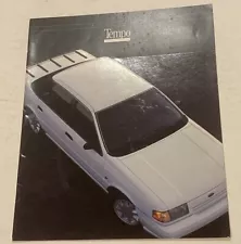 1992 Ford Tempo GL SRS GLS LX Car Dealer Sales Brochure Catalog