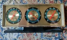 Vintage Springfiled Tabletop Home Weather Station Temperature Barometer Humidity