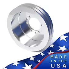 Pontiac 2V Crankshaft Pulley 350 400 428 455 Crank Billet Aluminum 6 Bolt Damper (For: Pontiac)