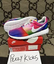 DS Nike Roshe Run Print Tie Dye Mens Size 9.5 655206-518