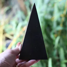 HUGE Shungite Pyramid 5.5 in 140m TALL 1.25 lb Better Than Orgone 5G EMF Protect