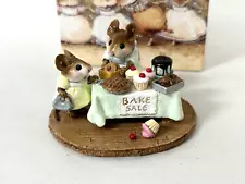 Wee Forest Folk M-220 Mouse's Bake Sale Retired Donna Petersen 1996 w/ Box