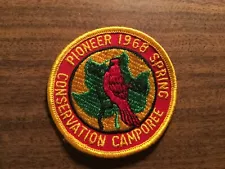 1968 Boy Scout patch Spring Pioneer Conservation Camporee (from Indiana)