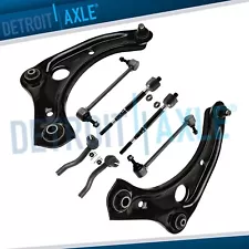 For Nissan Versa Note Micra Front Lower Control Arms Sway Bars Tie Rod Ends Kit