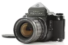 【N MINT】Pentax 6x7 67 M Up Eye Level Film camera Body 75mm f4.5 Lens From JAPAN