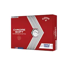 Callaway Chrome Soft 22 Triple Track Golf Balls 12pk White