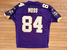 Reebok Authentic Jersey Randy Moss Minnesota Vikings 48 New Tags Stitched