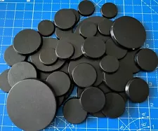 *SALE* 25mm 28.5mm 32mm 40mm 50mm 60mm Round Bases 40k Warhammer Games Workshop