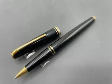 Montblanc Generation Black Resin Gold Trim Rollerball Pen 13309 Custom Cabochon