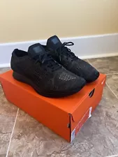 Size 11 - Nike Flyknit Racer Triple Black