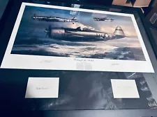 Valor Studios Waiting For The Bullets Framed Artist Proof P-47 ME109 WWII