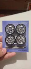 Sealed Chrome Spinner Rims & Wheel Set Car for Repairing 1/24 scale