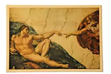 The Creation of Adam By Michelangelo Buonarotti Sistine Chapel Picture Postcard