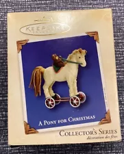 Hallmark Keepsake A Pony For Christmas 2003 Ornament. 6th in Series