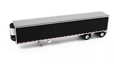 DCP 1:64 *BLACK* Utility 53' Refrigerated Spread Axle Semi Reefer Trailer *NIB*