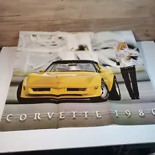 1980 Original Corvette Poster / Sales Brochure NOS