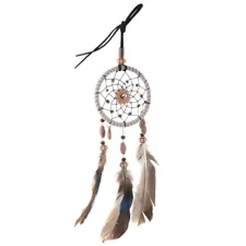 Dream Catcher For Car Beaded Natural Feathers And Handmade S3Z17154